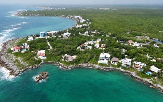 Double Beachfront Lot for Sale in Akumal Norte